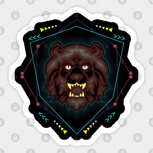Angry Tiger Sticker by daunkuninga